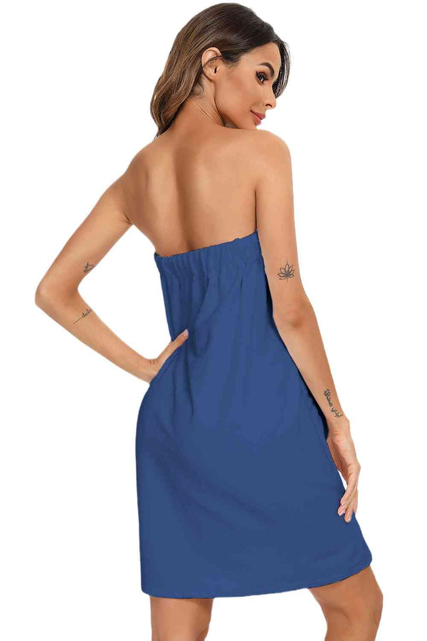 Strapless Robe with pocket - Crazy Like a Daisy Boutique