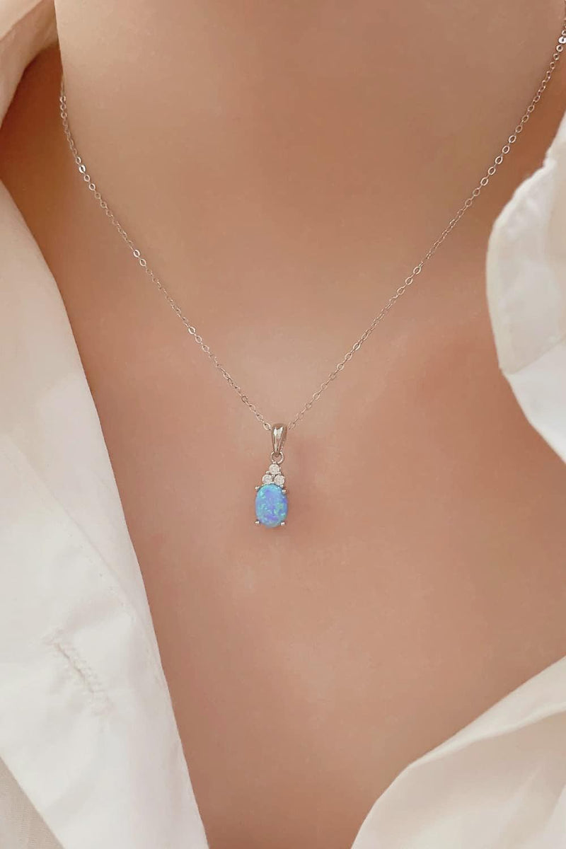 Find Your Center Opal Pendant Necklace - Crazy Like a Daisy Boutique