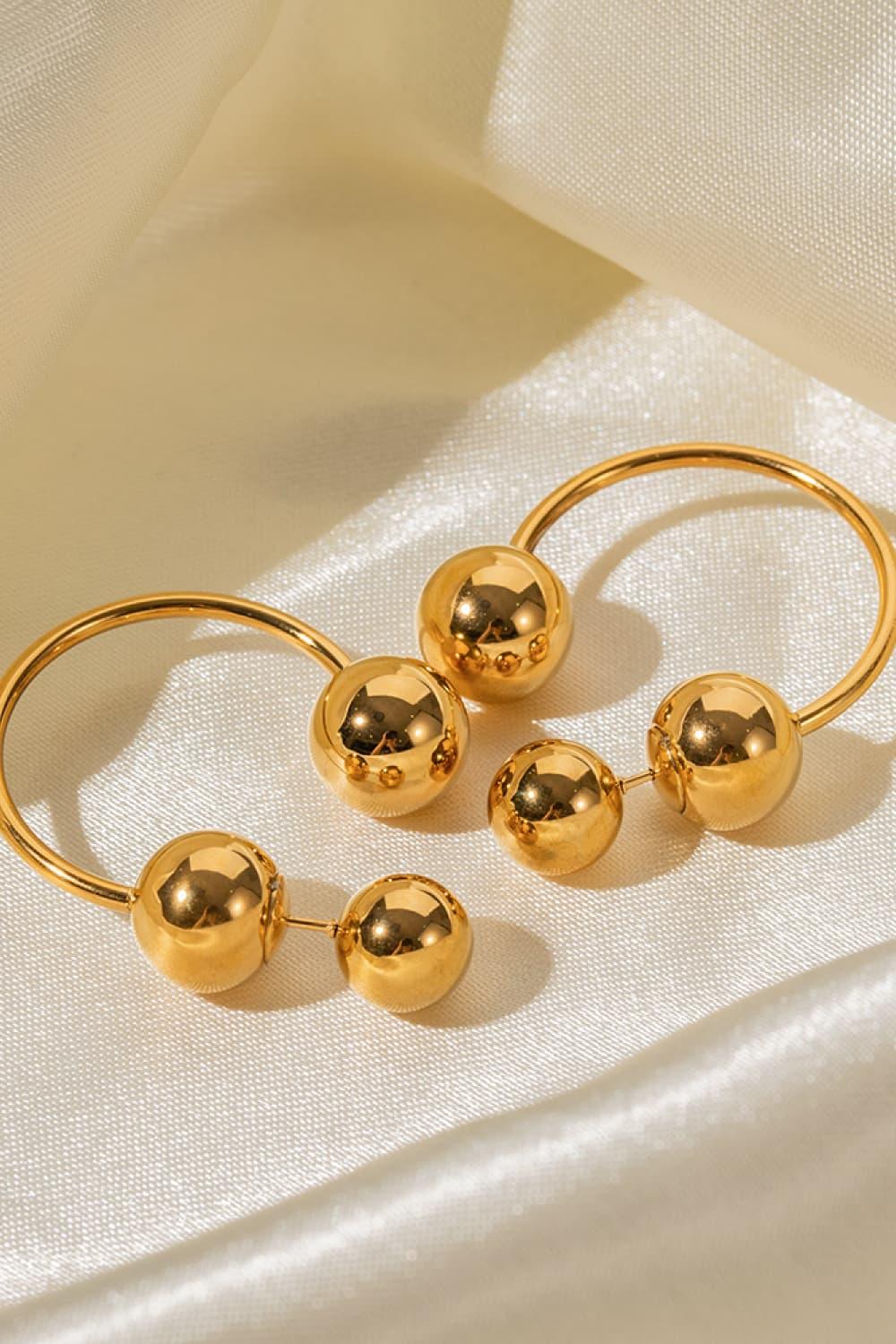 Stainless Steel Ball Earrings - Crazy Like a Daisy Boutique #