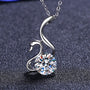2 Carat Moissanite 925 Sterling Silver Necklace - Crazy Like a Daisy Boutique #
