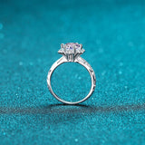 1 Carat Moissanite 925 Sterling Silver Ring - Crazy Like a Daisy Boutique #