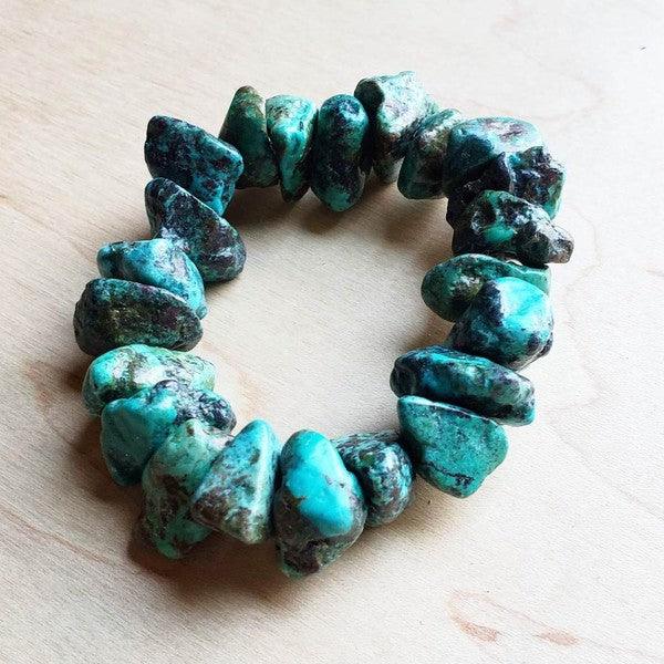 Chunky Natural Turquoise Bracelet - Crazy Like a Daisy Boutique #