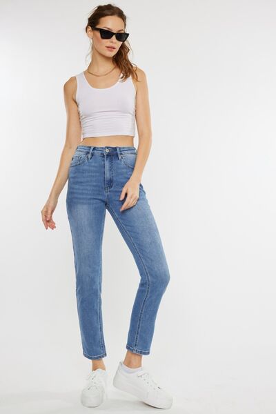 Kancan Full Size Cat's Whiskers High Waist Jeans - Crazy Like a Daisy Boutique #