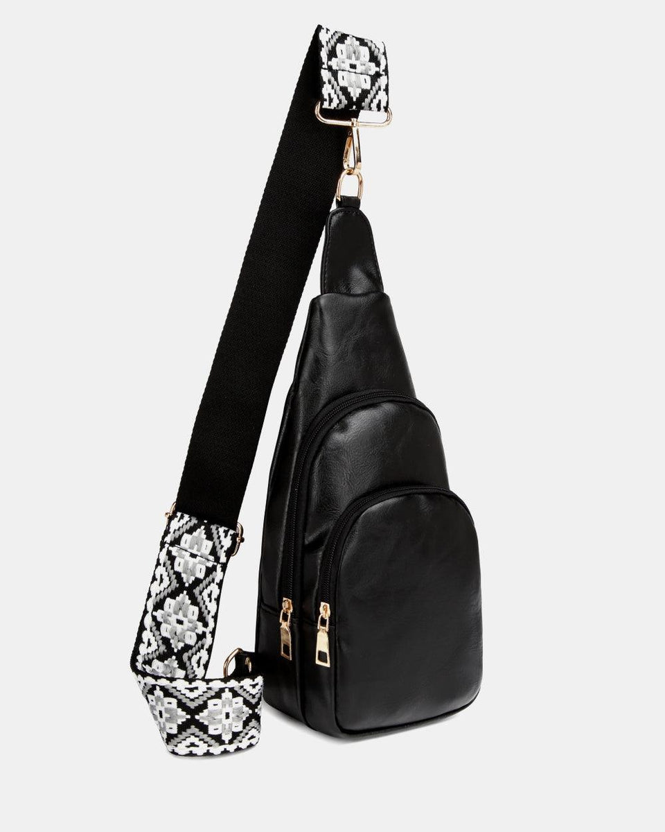 PU Leather Sling Bag - Crazy Like a Daisy Boutique