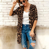 Leopard Button Up Long Sleeve Cardigan - Crazy Like a Daisy Boutique #