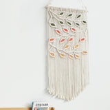 Contrast Leaf Fringe Macrame Wall Hanging - Crazy Like a Daisy Boutique #