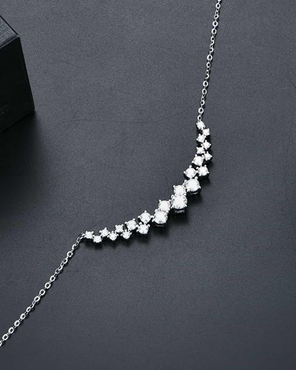 1.64 Carat Moissanite 925 Sterling Silver Necklace - Crazy Like a Daisy Boutique