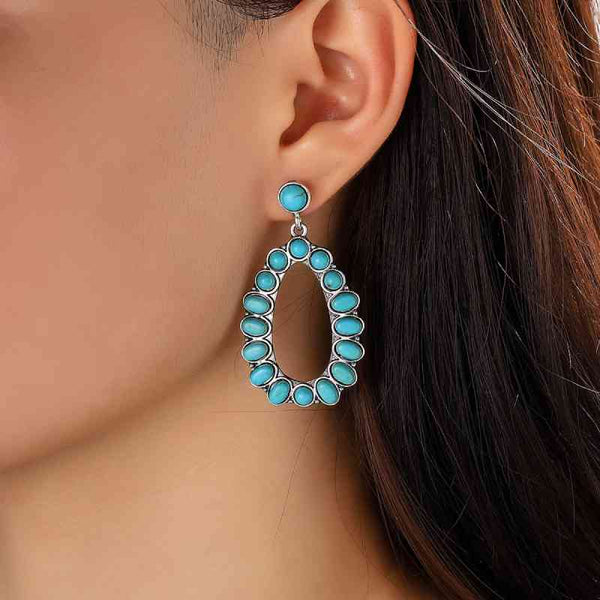 Artificial Turquoise Earrings - Crazy Like a Daisy Boutique #