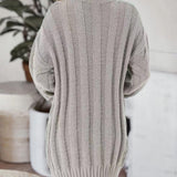 Cable-Knit Turtleneck Sweater Dress - Crazy Like a Daisy Boutique #