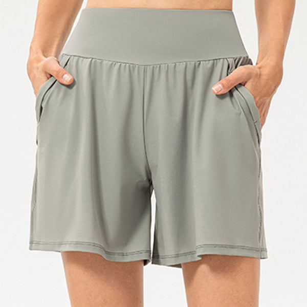 Pocketed Elastic Waist Active Shorts - Crazy Like a Daisy Boutique #