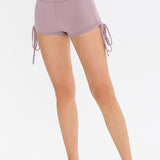 Drawstring Wide Waistband Side Tie Sports Shorts - Crazy Like a Daisy Boutique