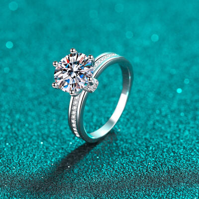3 Carat Moissanite 925 Sterling Silver Ring - Crazy Like a Daisy Boutique