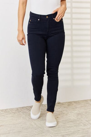 Judy Blue Full Size Garment Dyed Tummy Control Skinny Jeans - Crazy Like a Daisy Boutique