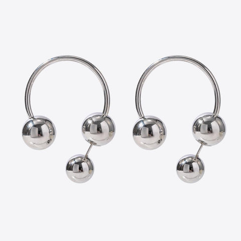 Stainless Steel Ball Earrings - Crazy Like a Daisy Boutique