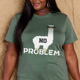 Simply Love Full Size NO PROBLEM Graphic Cotton Tee - Crazy Like a Daisy Boutique
