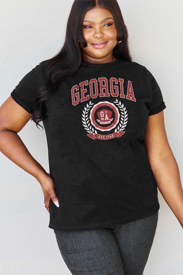 Simply Love Full Size GEORGIA Graphic T-Shirt - Crazy Like a Daisy Boutique