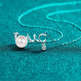 Natural Pearl Moissanite 925 Sterling Silver Necklace - Crazy Like a Daisy Boutique #
