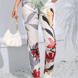 Floral Print Cropped Pants with Pockets - Crazy Like a Daisy Boutique #