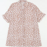 Printed Button Up Half Sleeve Shirt - Crazy Like a Daisy Boutique #