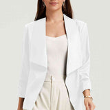 Ruched Open Front Blazer - Crazy Like a Daisy Boutique #