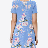 Floral Round Neck Short Sleeve Dress - Crazy Like a Daisy Boutique
