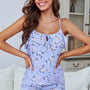 Floral Tied Cami and Shorts Pajama Set - Crazy Like a Daisy Boutique #