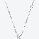 G To K Zircon 925 Sterling Silver Necklace - Crazy Like a Daisy Boutique