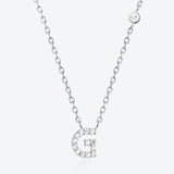 G To K Zircon 925 Sterling Silver Necklace - Crazy Like a Daisy Boutique