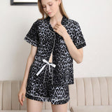 Lapel Collar Shirt and Shorts Pajama Set - Crazy Like a Daisy Boutique #