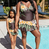 Marina West Swim Clear Waters Swim Dress in Aloha Brown KIDS - Crazy Like a Daisy Boutique #