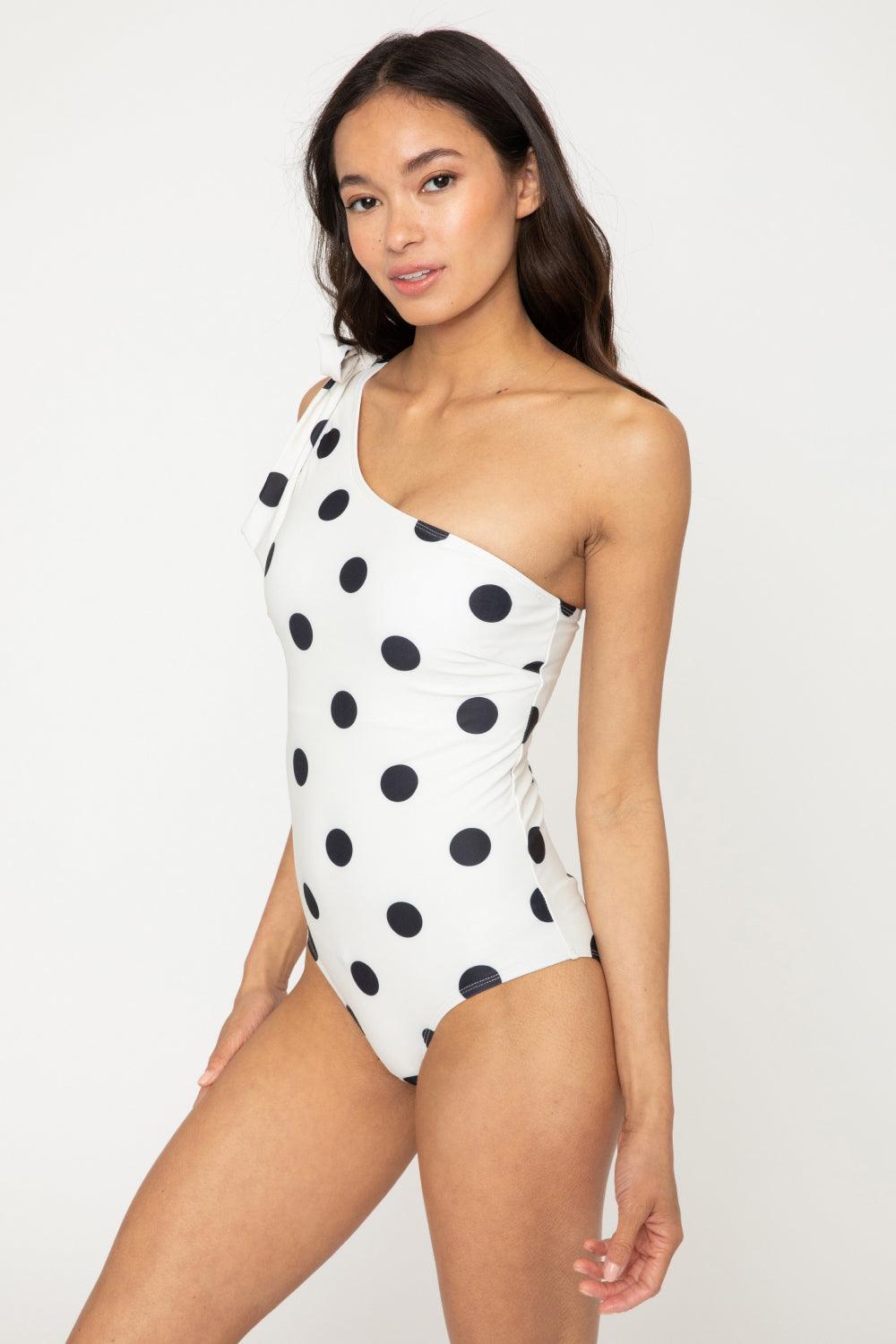 Marina West Swim Deep End One-Shoulder One-Piece Swimsuit - Crazy Like a Daisy Boutique