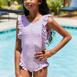Marina West Swim Float On in Carnation Pink Ruffled One-Piece KIDS - Crazy Like a Daisy Boutique
