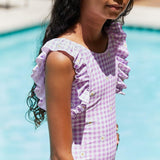 Marina West Swim Float On in Carnation Pink Ruffled One-Piece KIDS - Crazy Like a Daisy Boutique #