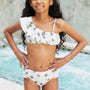 Marina West Swim Float On in Daisy Cream Asymmetric Neck Two-Piece Set KIDS - Crazy Like a Daisy Boutique #