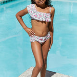 Marina West Swim Float On in Roses Off-White Ruffle Two-Piece Swim Set KIDS - Crazy Like a Daisy Boutique #