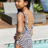 Marina West Swim Float On Ruffled One-Piece in Cat KIDS - Crazy Like a Daisy Boutique #