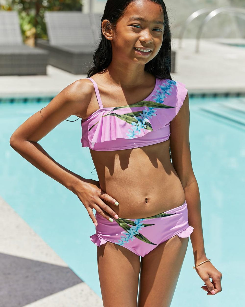 Marina West Swim Vacay Mode in Carnation Pink Two-Piece Swim Set KIDS - Crazy Like a Daisy Boutique