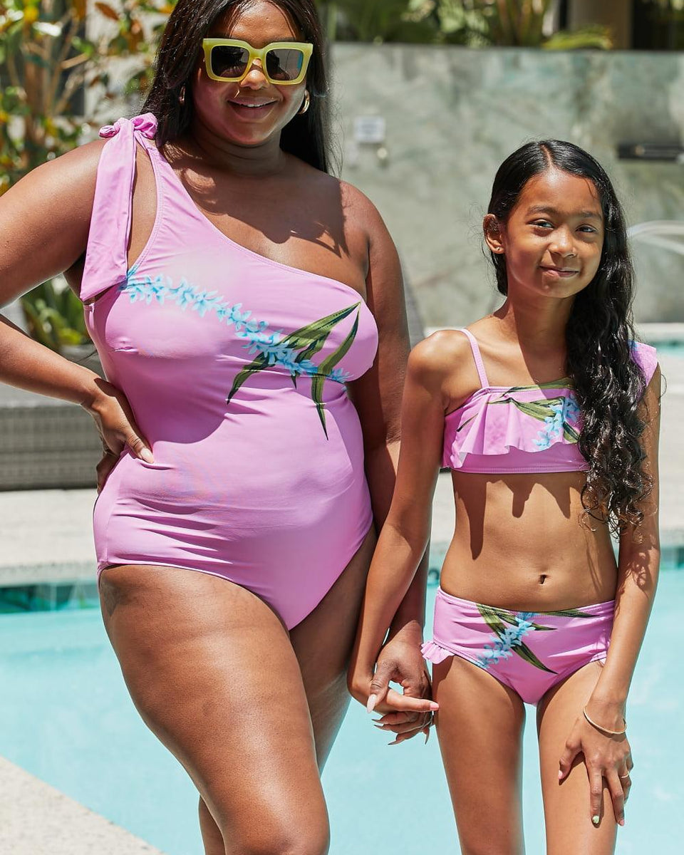 Marina West Swim Vacay Mode in Carnation Pink Two-Piece Swim Set KIDS - Crazy Like a Daisy Boutique