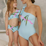 Marina West Swim Vacay Mode in Pastel Blue One Shoulder Swimsuit - Crazy Like a Daisy Boutique