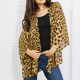 Melody Wild Muse Full Size Animal Print Kimono in Brown - Crazy Like a Daisy Boutique #