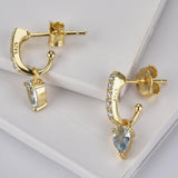 Opal 925 Sterling Silver Drop Earrings - Crazy Like a Daisy Boutique