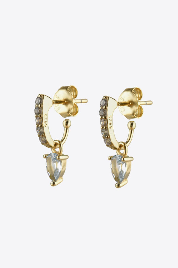Opal 925 Sterling Silver Drop Earrings - Crazy Like a Daisy Boutique #