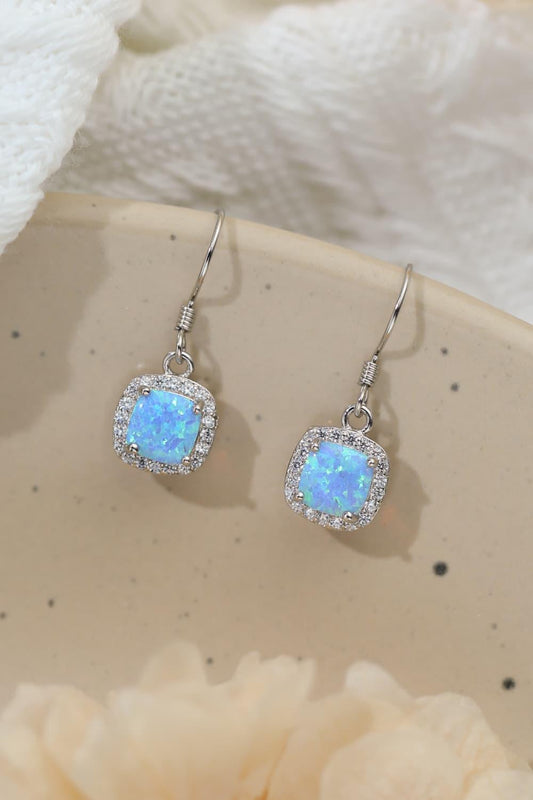 Opal Square Drop Earrings - Crazy Like a Daisy Boutique #