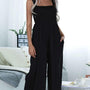 Square Neck Sleeveless Pocket Jumpsuit - Crazy Like a Daisy Boutique #