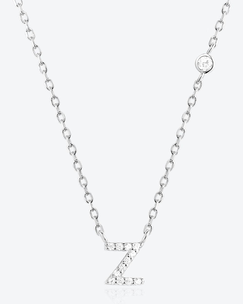 V To Z Zircon 925 Sterling Silver Necklace - Crazy Like a Daisy Boutique